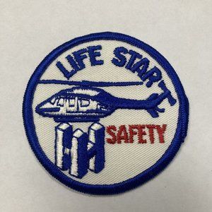 Life Star Helicopter Patch Ambulance Safety Life Flight Hartford Hospital Vtg 80